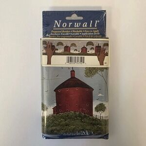 Norwall Red Barn Red House Countryside 7" Wallpaper Border New In Package